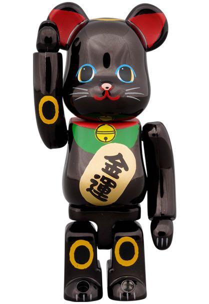 現貨全新實體店黑金運招財貓BE@RBRICK 招き猫金運黒メッキ100