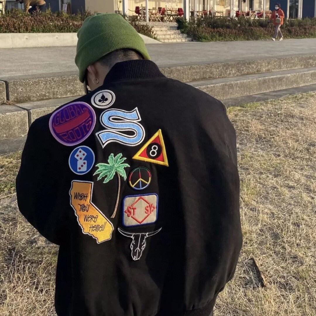 ジャケット・アウターstussy souvenir stadium bomber