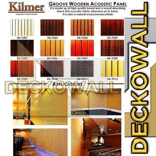 Acoustic wood groove veneer wall and ceiling Panel