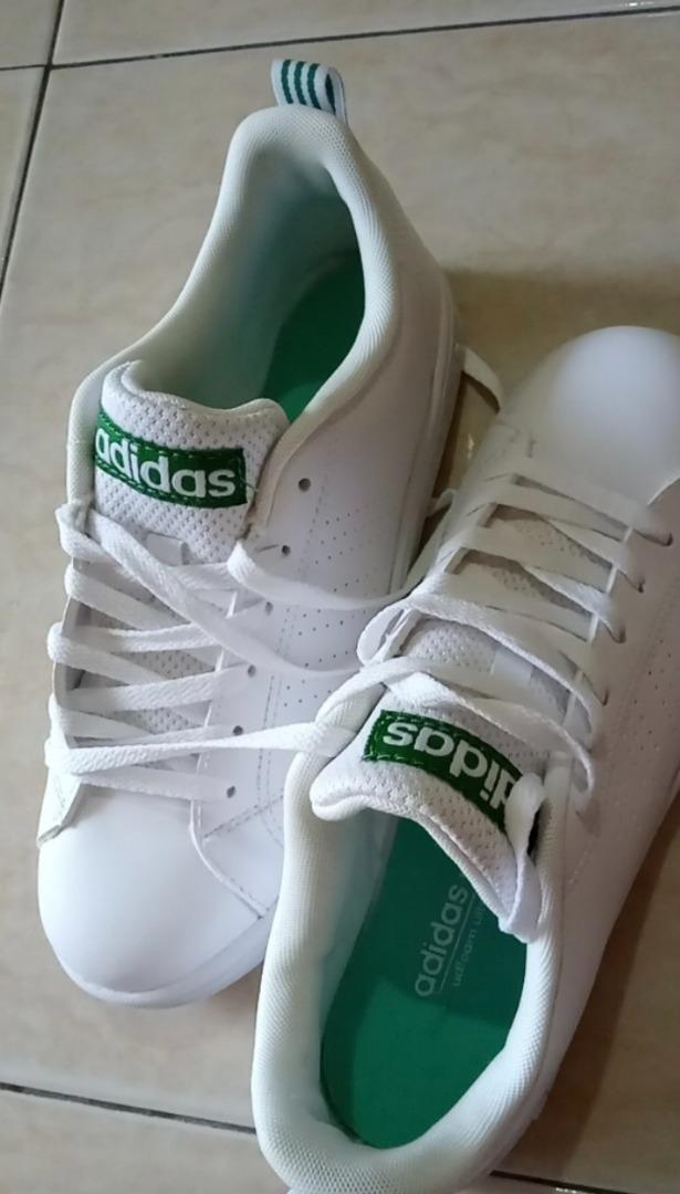 Adidas neo advantage white green outlet