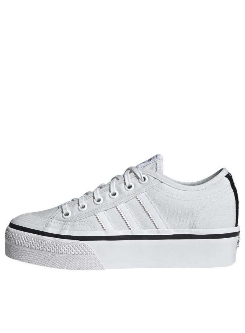 White leather hotsell adidas nizza