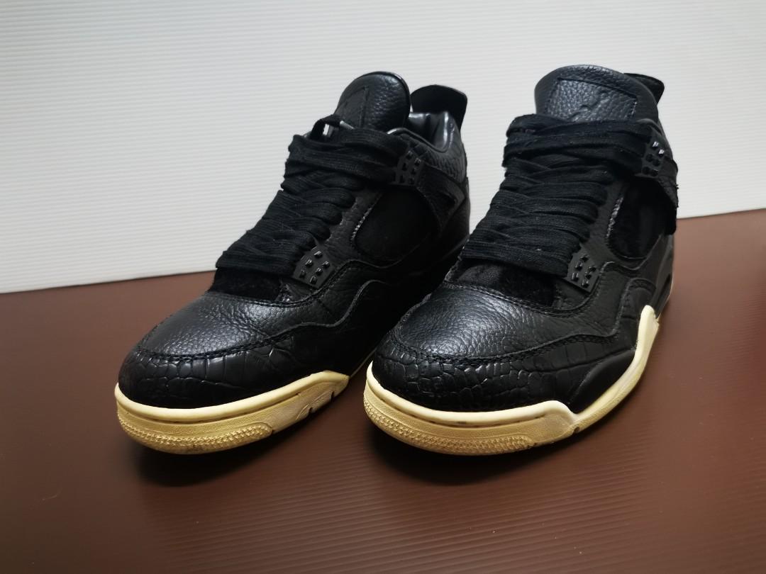 Air Jordan 4 Pony Hair Black Men s Fashion Footwear Sneakers on