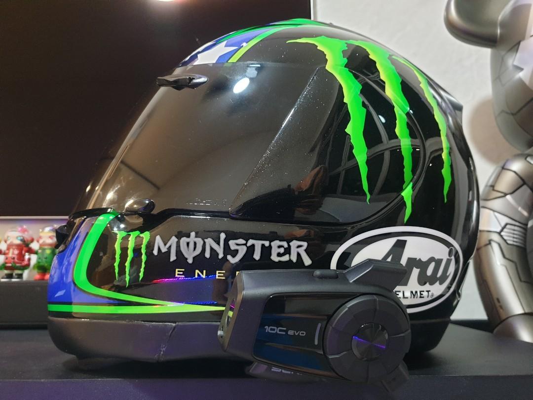 Arai Rx7 w/ tinted visor & SENA 10C EVO, Motorcycles, Motorcycle