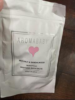 全新Aromababy seasalt & sandalwood 浴鹽