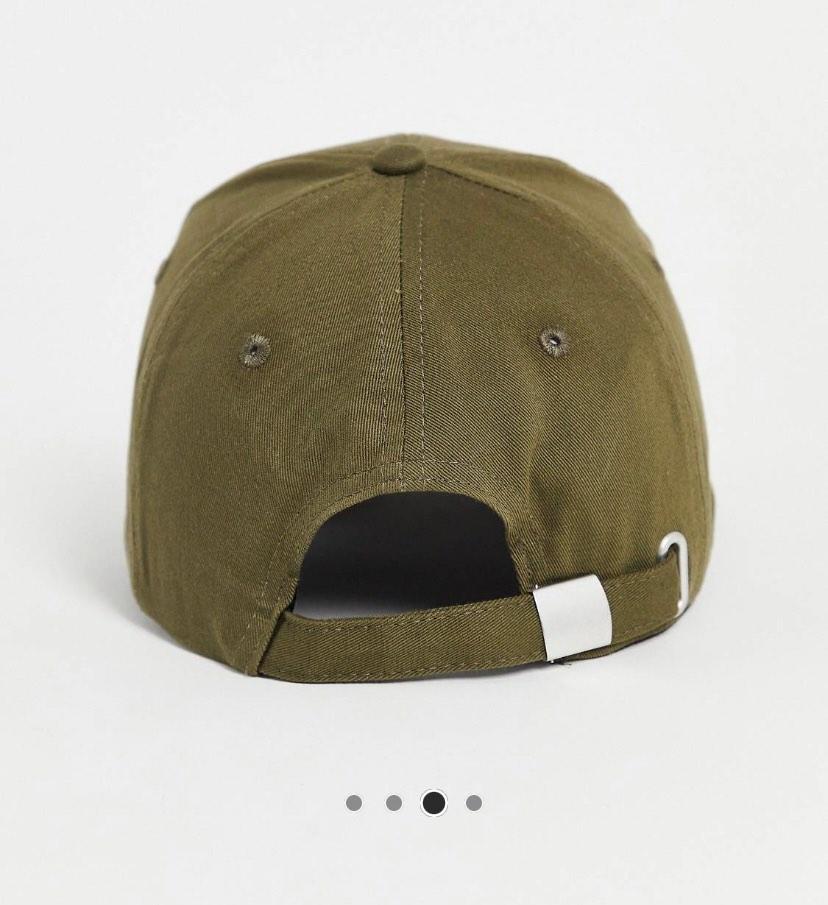 ASOS Design Baseball x2 Cap in Black Khaki Men s Fashion