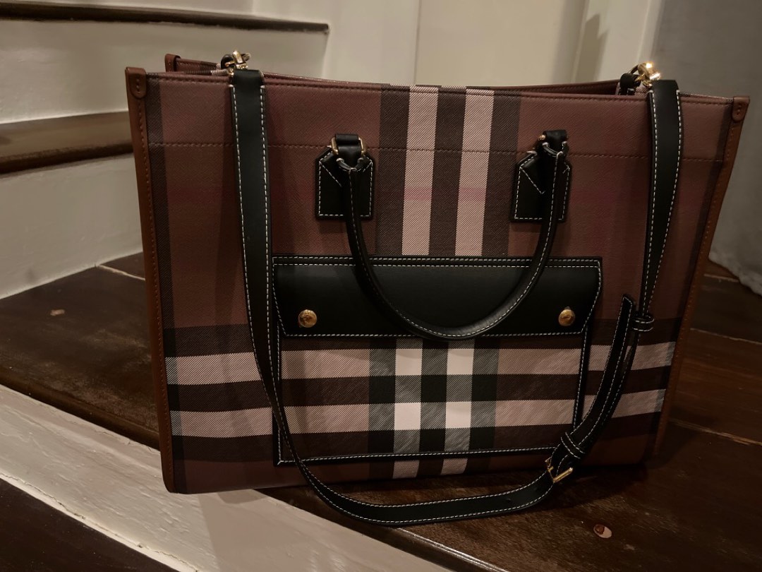 Authentic Burberry top handle bag, Women's Fashion, Bags & Wallets