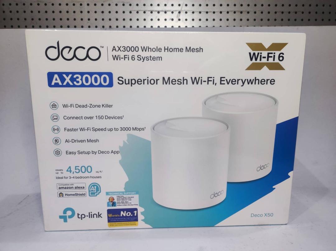 AX3000 Superior Mesh Wi-Fi Everywhere Deco X50 (2pack), Computers ...