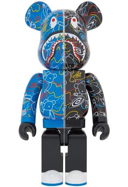 BAPE(R) BE@RBRICK LINE CAMO SHARK 1000％ 【公式通販】