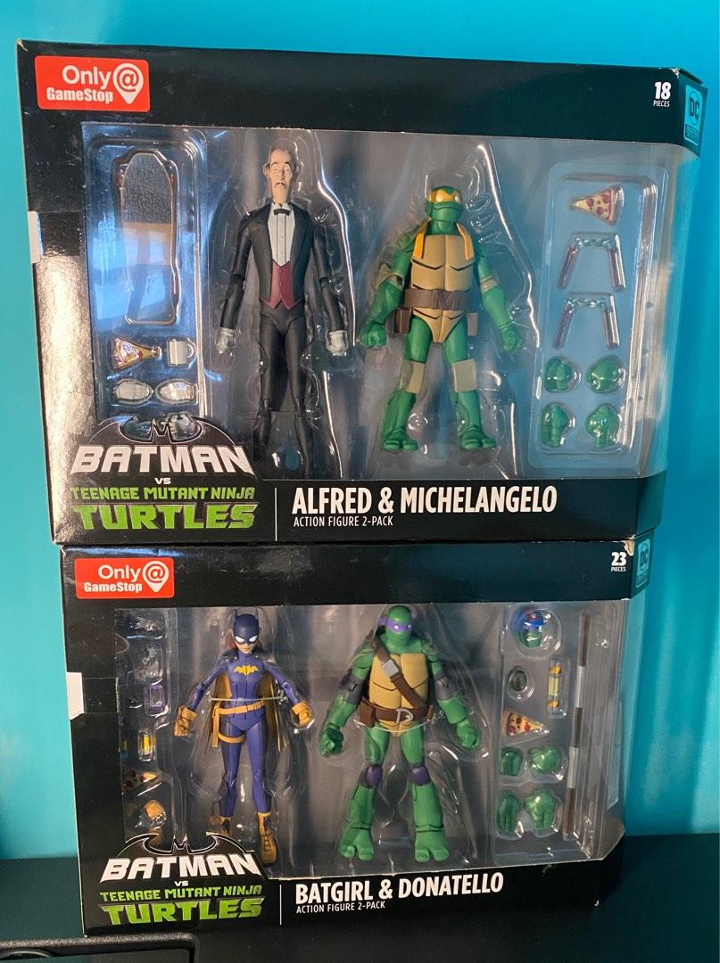 DC Comics GameStop Batman Vs Teenage Mutant Ninja Turtles TMNT Batgirl & Donatello 2-Pack