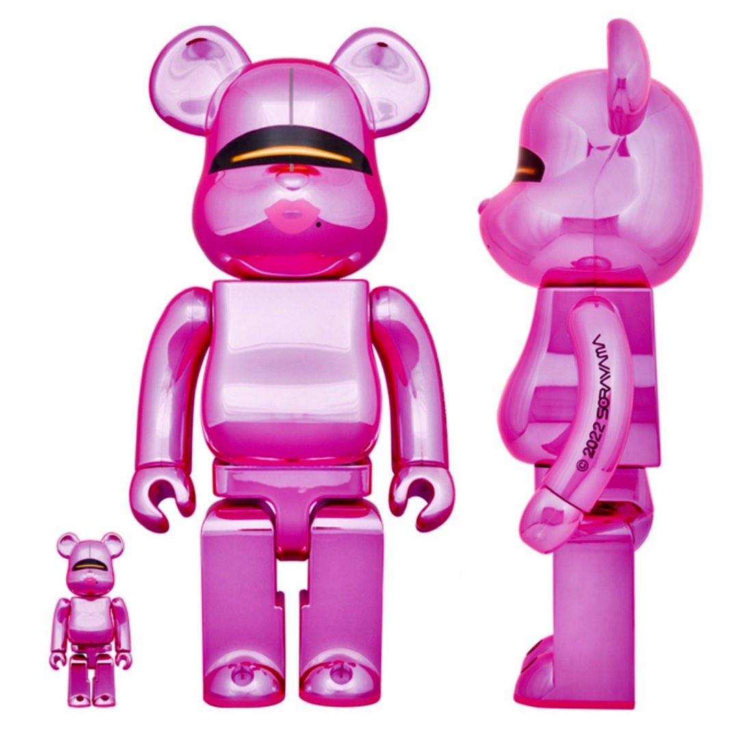 Bearbrick Sorayama x 2G Pink Gold Ver., 興趣及遊戲, 玩具& 遊戲類
