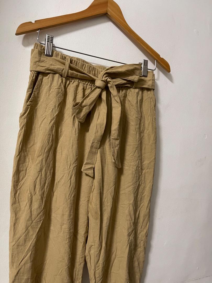 belted pants women