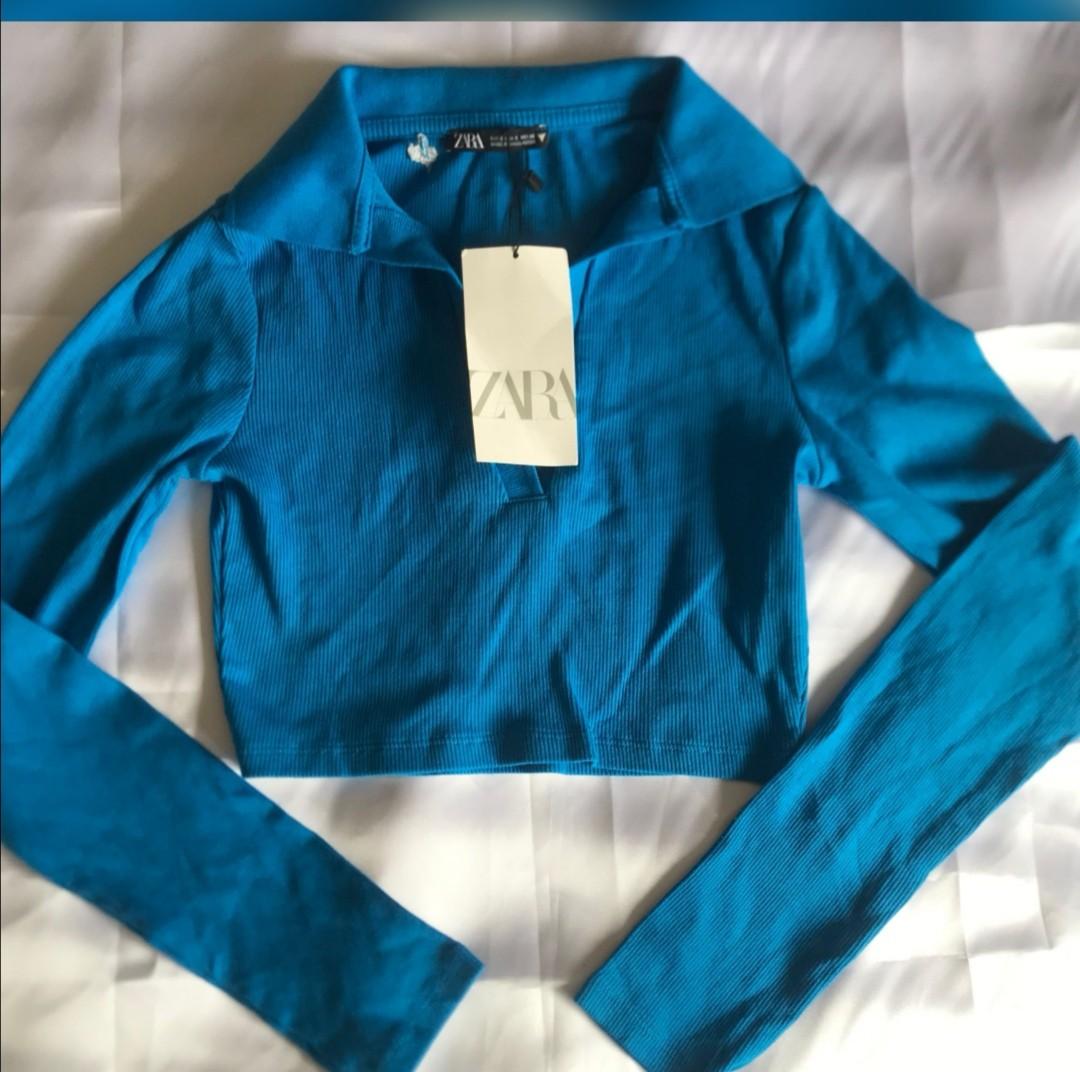 Blue Zara V longsleeves (Category: Others Tops) located in Angeles City. Submitted by aimscloset (Listing ID 1186807948, Image 2). Description: Super nice in actual PM me for when worn :).