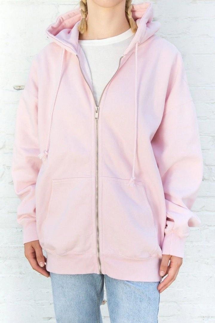 brandy melville christy hoodie pink, Women's Fashion, Coats