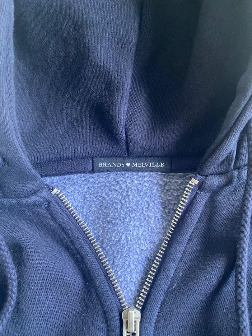 brandy melville zip up hoodie