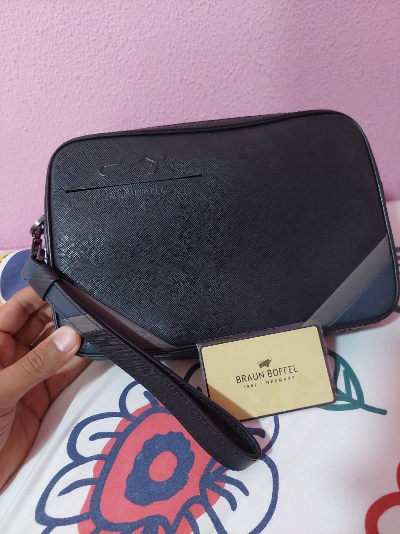 Braun Buffel pouch, Men's Fashion, Bags, Belt bags, Clutches and