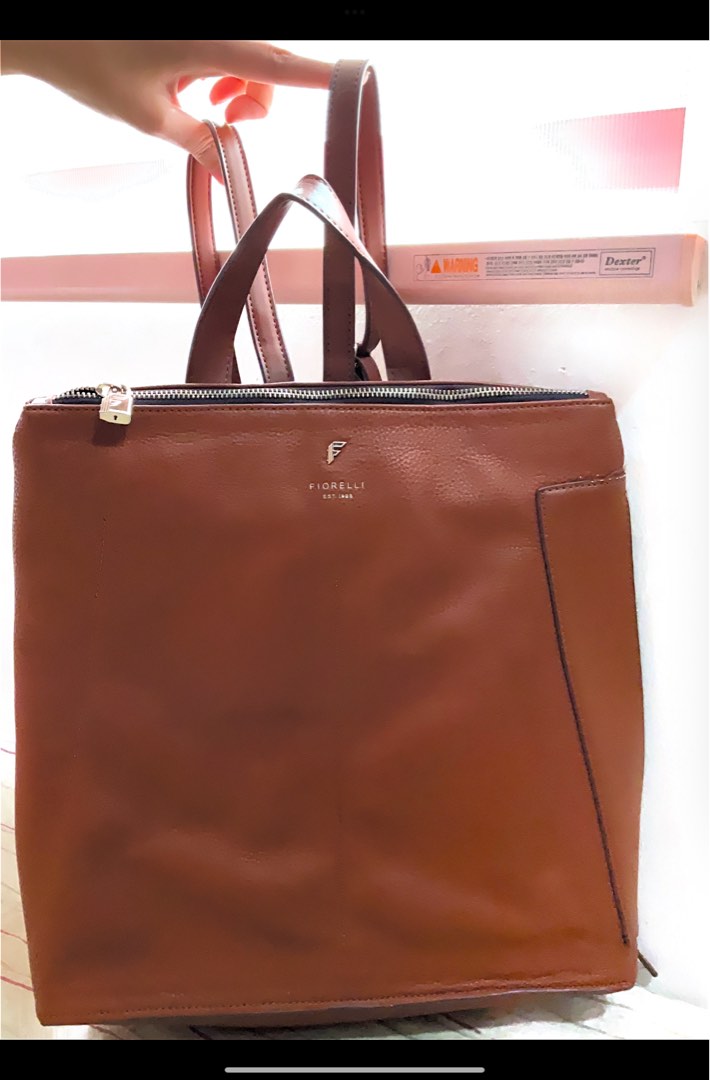 Brown Leather Carrier Backpack main image 1
