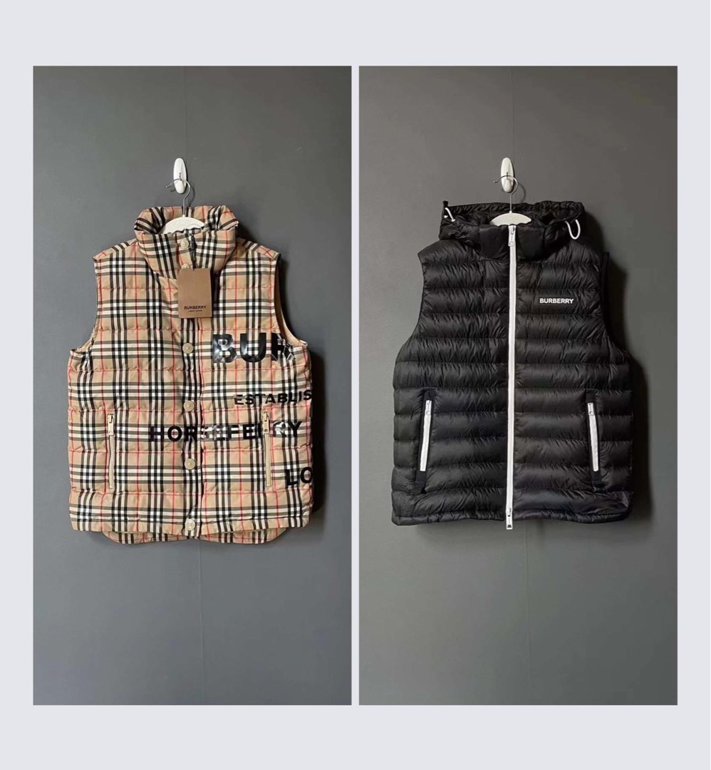 Burberry 羽絨背心, 名牌精品, 精品服飾在旋轉拍賣