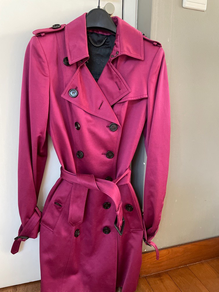 Burberry Prorsum Trench in satin Luxury Apparel on Carousell