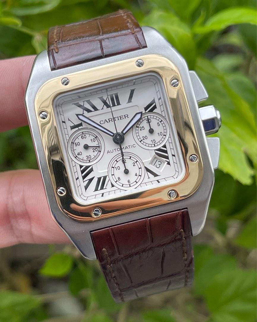 Cartier santos 100 chrono discount