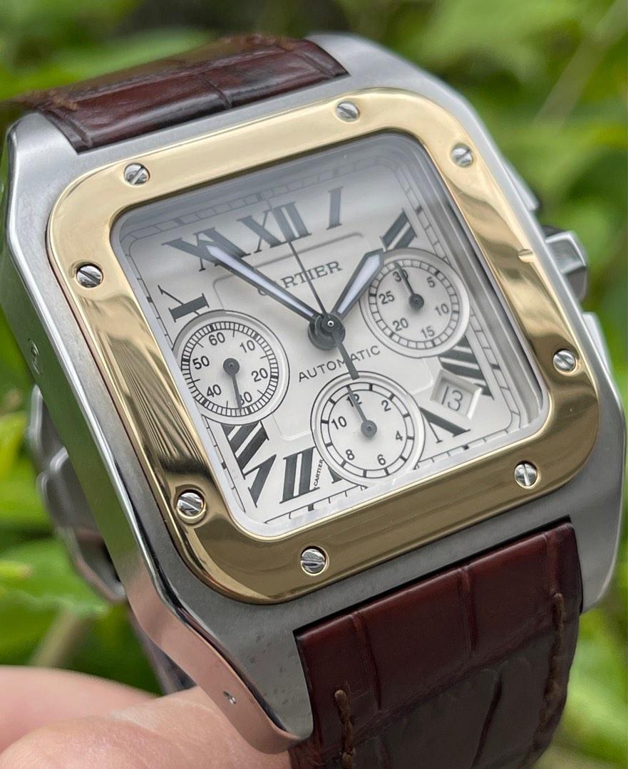 Cartier santos clearance 100 chrono