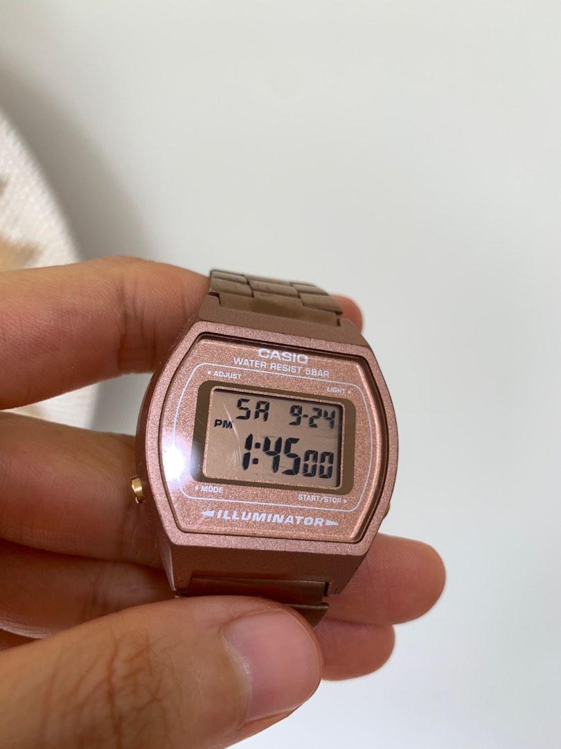 Casio vintage rose gold watch new arrivals