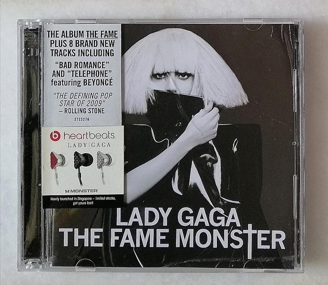 CD - LADY GAGA " THE FAME MONSTER " - SINGAPORE PRESS ( 2009 ), Hobbies &  Toys, Music & Media, CDs & DVDs on Carousell
