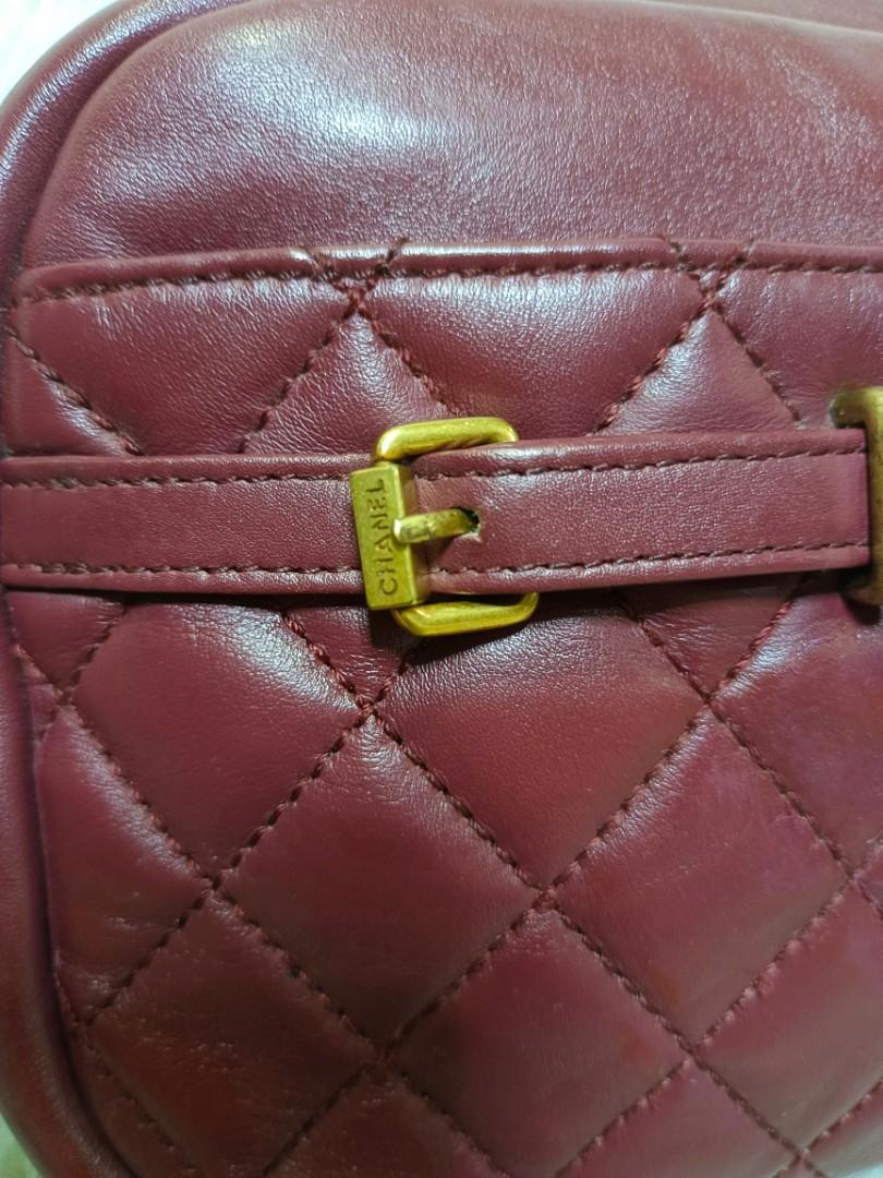 Chanel lambskin Quilted camera case crossbody bag, Luxury, Bags