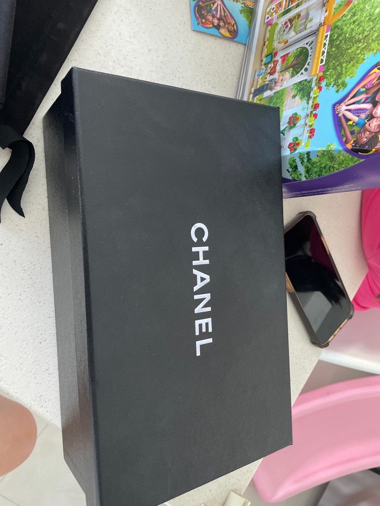Chanel Shoe Box with two dustbags, Luxury, Accessories on Carousell