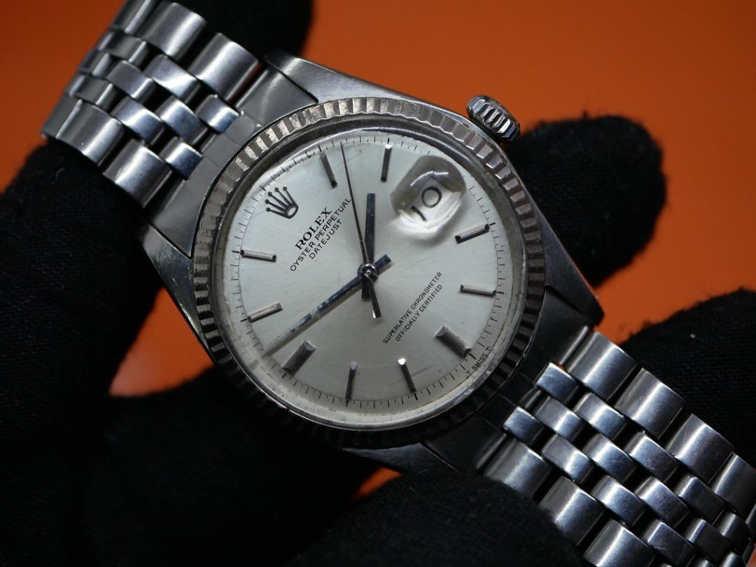 CHEAPEST ROLEX Datejust Oyster Perpetual White Gold Bezel 1601 on