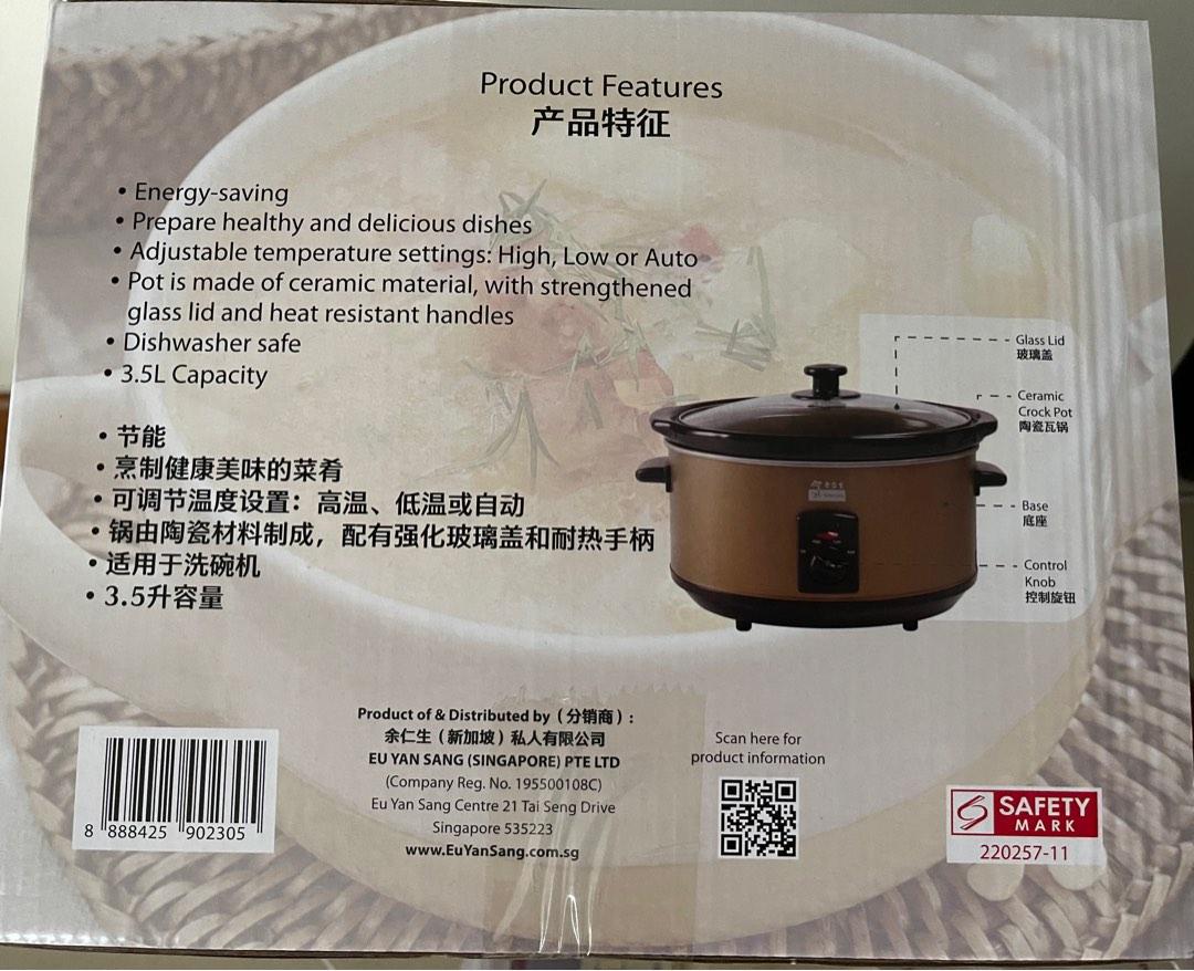 Classic Ceramic slow cooker 3.5l, TV & Home Appliances, Kitchen