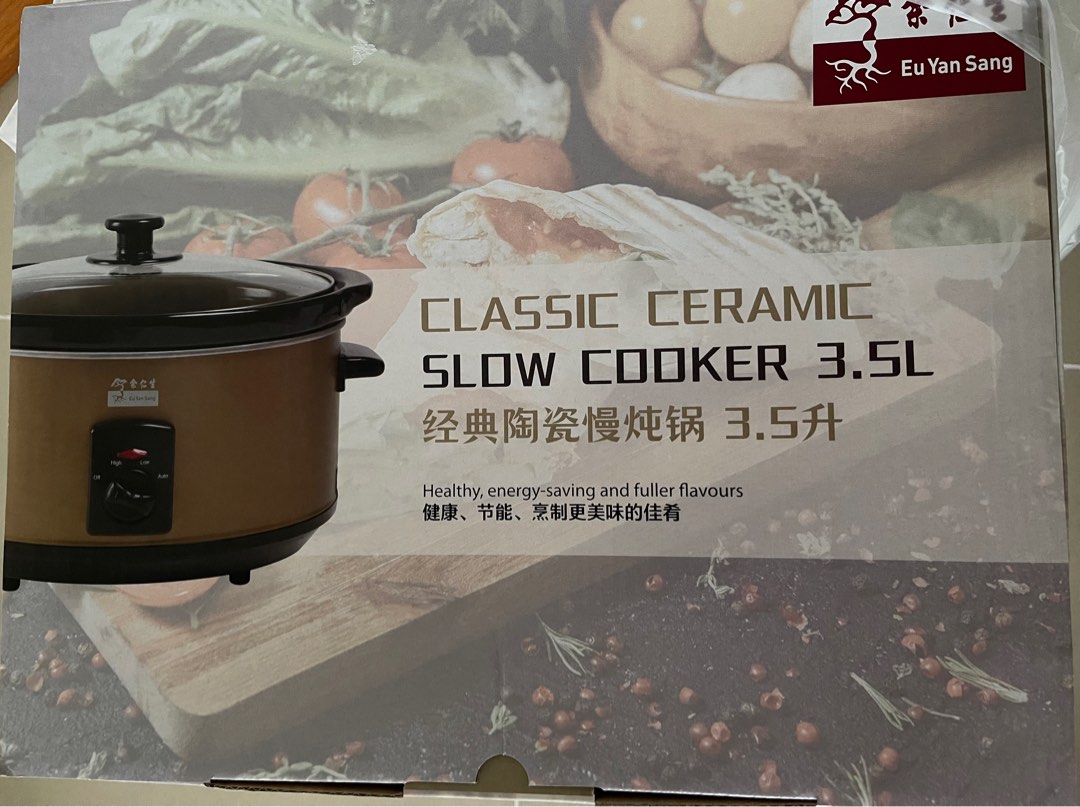 Classic Ceramic slow cooker 3.5l, TV & Home Appliances, Kitchen