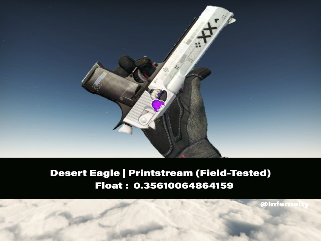 Desert Eagle Printstream FT CSGO SKINS KNIVES, Video Gaming, Gaming