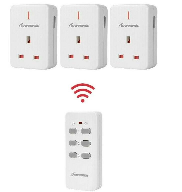 Dewenwils Remote Control Plug Socket Wireless Light Switch Heavy Duty ...