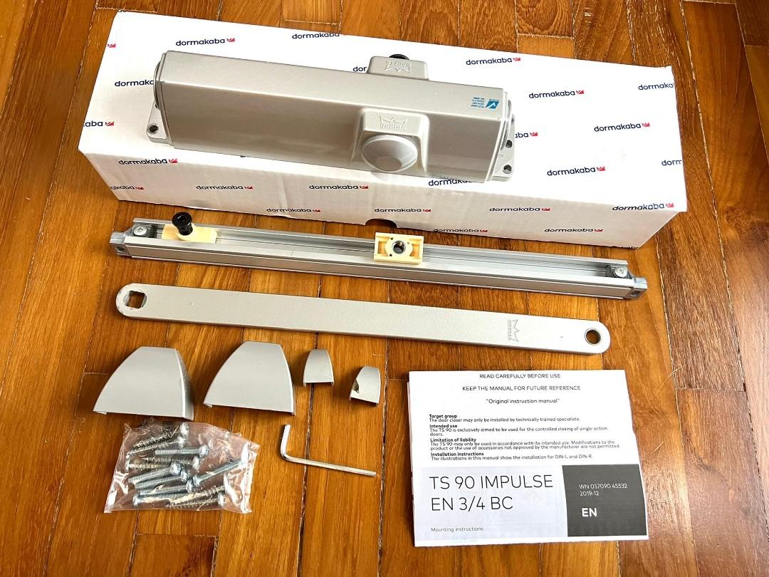 Dorma TS90 Door Closer Impulse EN 3/4 with Slide Arm and Channel