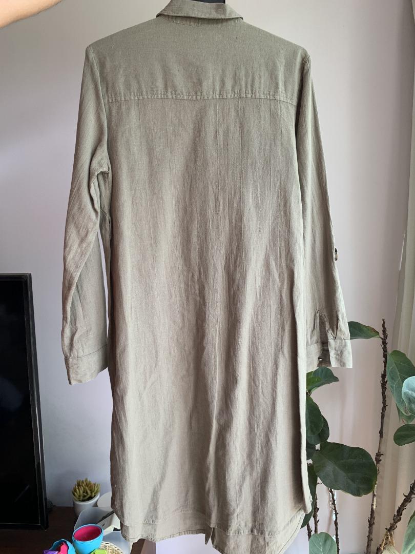 Dorothy perkins sales khaki shirt dress
