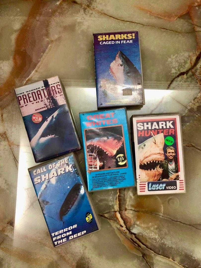 Each VHS Tapes Sharks Predator Documentary Video Cassette Tape, Hobbies
