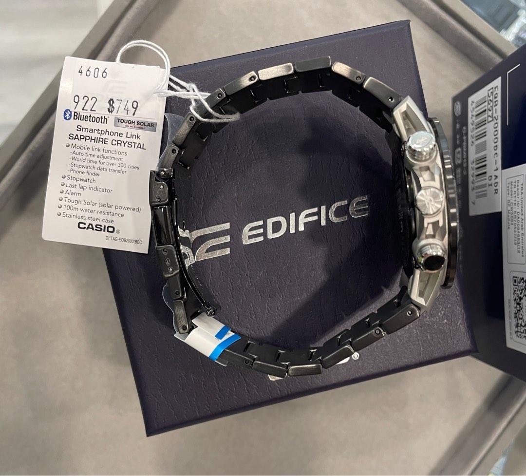 Edifice Bluetooth Tough Solar Ana Digi Latest Series EQB 2000DC 1ADR S 749