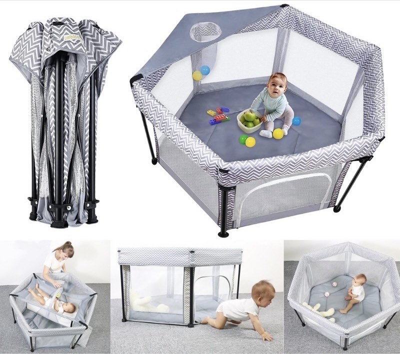 Foldable Playpen, Babies & Kids, Infant Playtime on Carousell