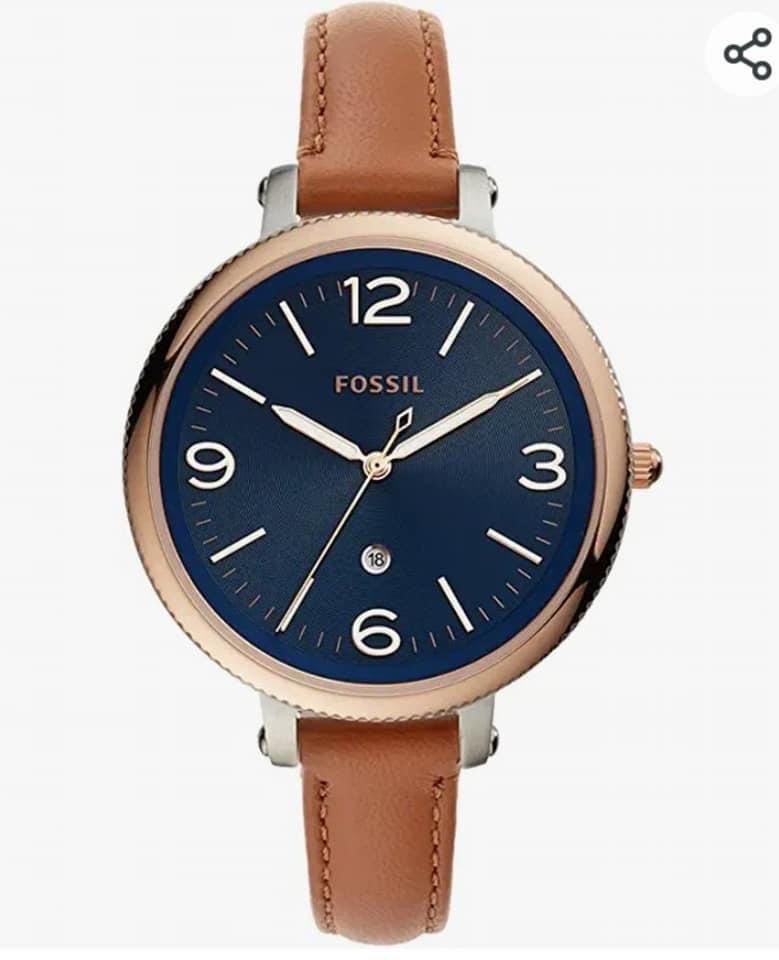 Fossil Monroe ThreeHand Date Watch, Women's Fashion, Watches