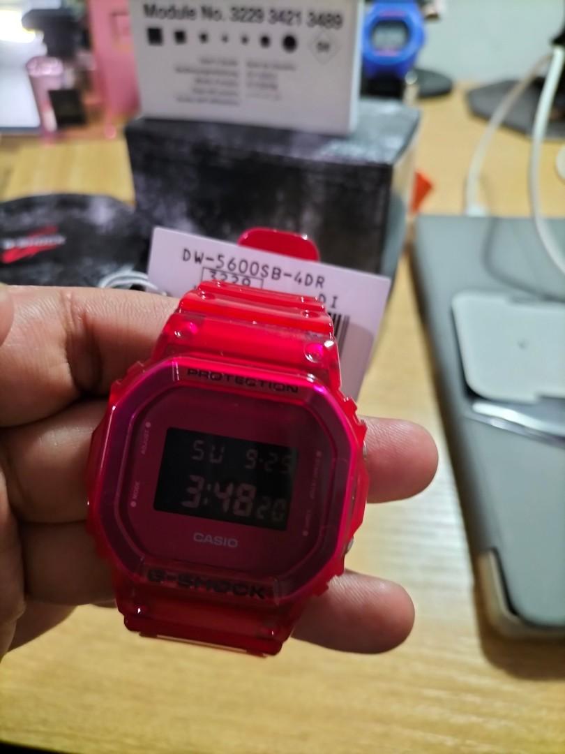 Gshock jelly on sale merah