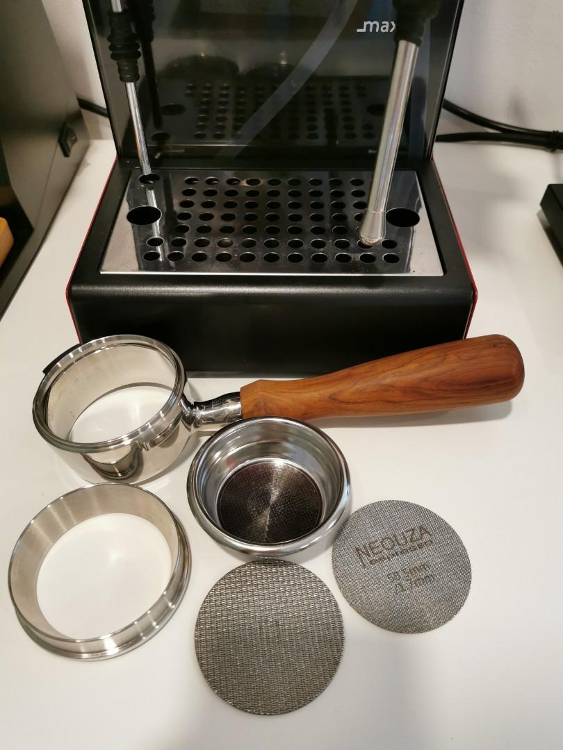 Gaggia Classic Pro with more accessories red espresso coffee 