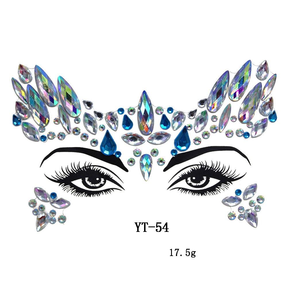 Newest Halloween Makeup DIY Temporary Star Heart Shaped Crystal Face Gem  Sticker Rhinestone Face Jewels - China Tattoo Sticker and Face Gems price