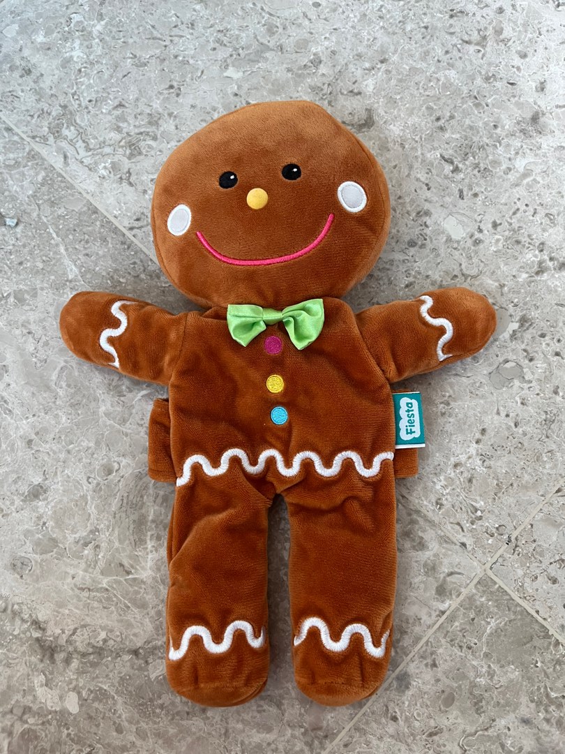 Gingerbread man hand puppet, Hobbies & Toys, Toys & Games on Carousell