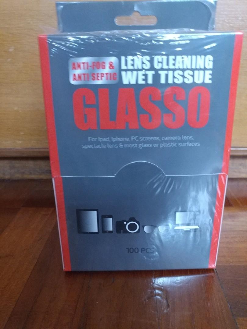 Glasso Lens Cleaning Wet Tissues (unopened), Mobile Phones & Gadgets