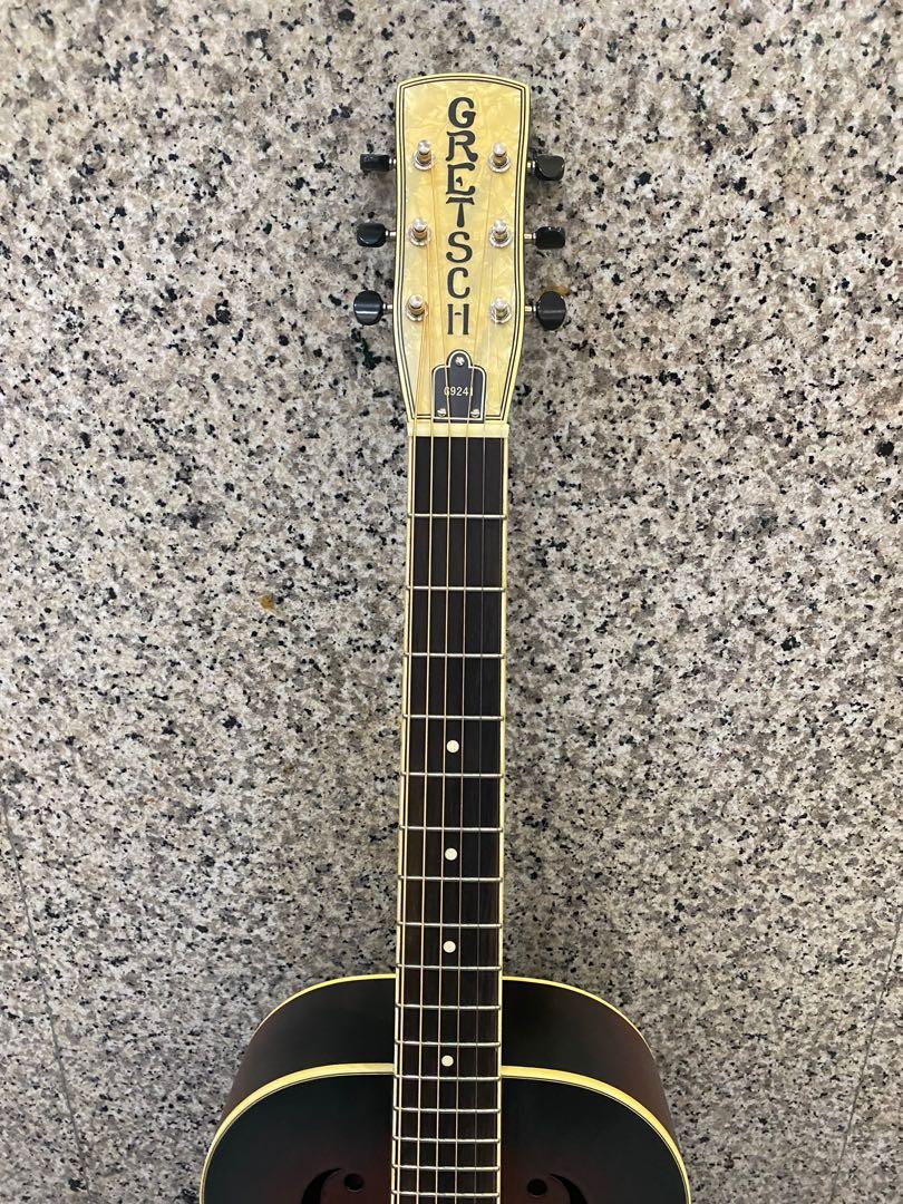 Gretsch G9241 Alligator Biscuit Round Neck Resonator 2 Color Sunburst ...