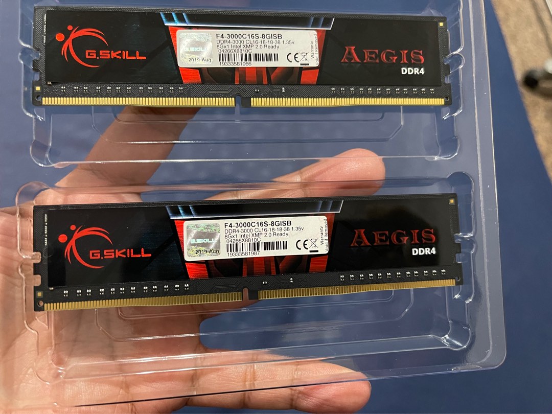G.Skill Aegis 2x8GB RAM 3000MHz Computers Tech Parts