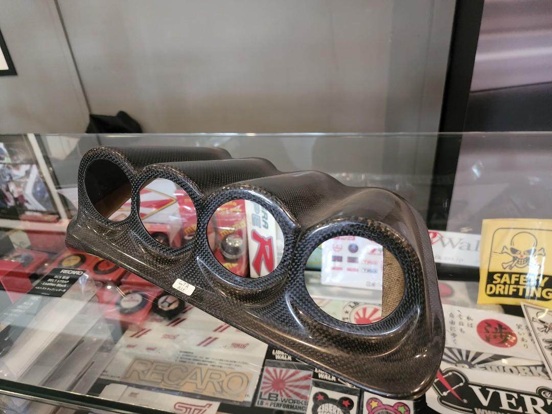 GTR R35 Dashboard Carbon Meters Holder, Luxury, Accessories on Carousell