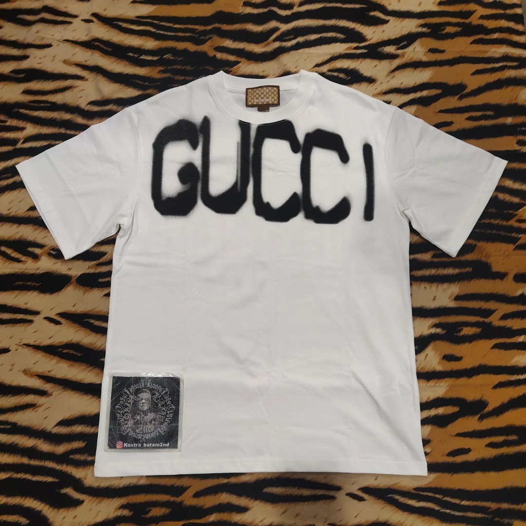 Gucci Mirror Logo Tshirt Black  Deal Hub
