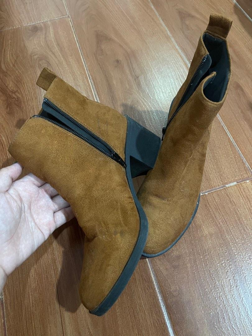 H M brown boots Women s Fashion Footwear Boots on Carousell