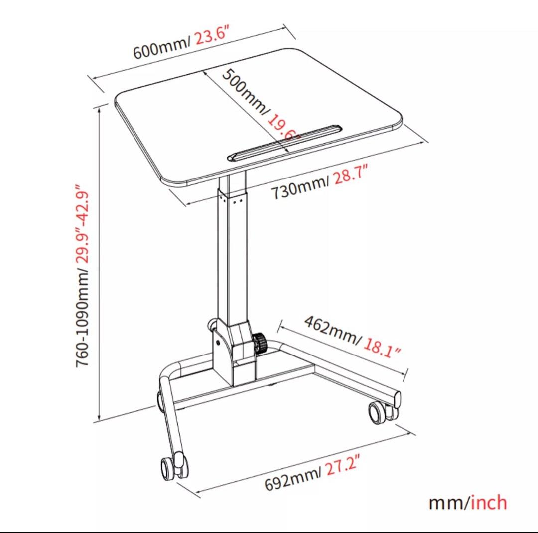 Height Adjustable Desk + Office Chair Set, Furniture & Home Living